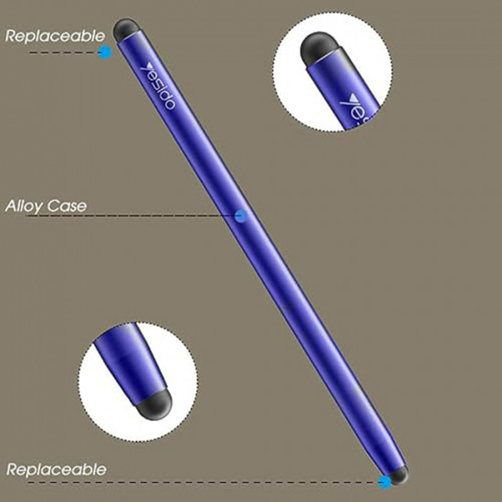 Yesido  Stylus Pen (ST01)  Aluminum Alloy, Android, iOS, Microsoft  Blue