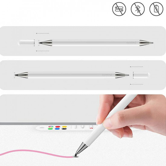 Yesido  Stylus Pen (ST04)  Passive, Aluminum Alloy, Android, iOS, Microsoft  White