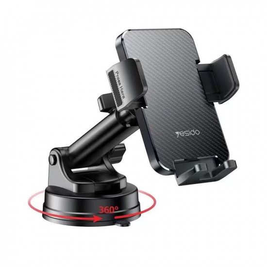 Yesido  Car Holder (C173)  for Windshield and Dashboard  Black