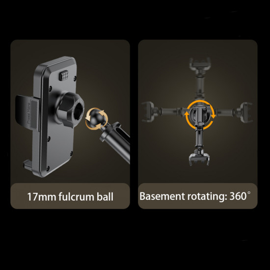 Yesido  Car Holder (C173)  for Windshield and Dashboard  Black