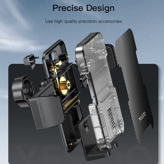 Yesido  Car Holder (C173)  for Windshield and Dashboard  Black