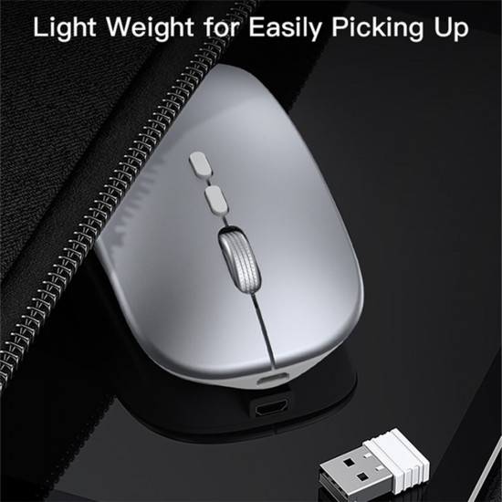 Yesido  Wireless Mouse (KB15)  800/1200/1600DPI, 2.4G Connection  Silver