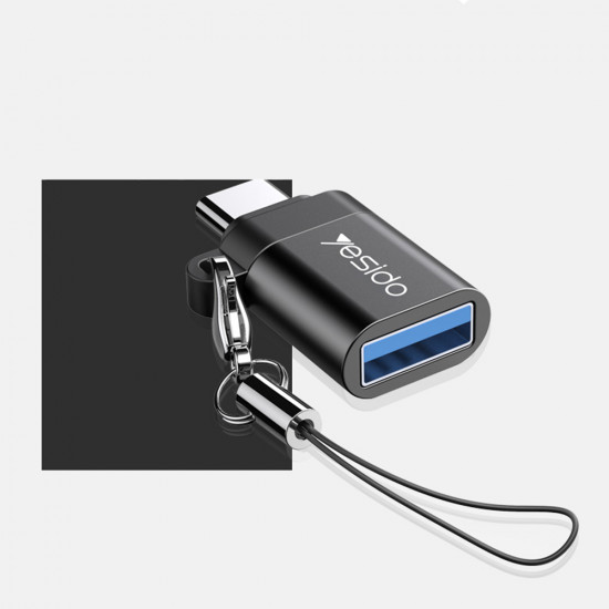 Yesido  OTG Adapter (GS06)  Type C to USB 3.0, Plug & Play, 5Gbps  Black