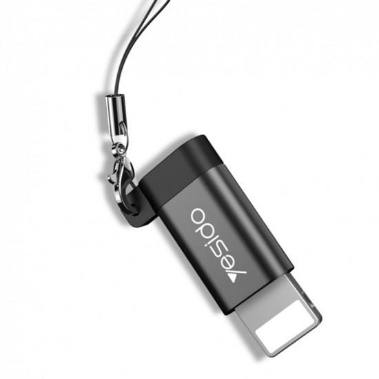 Yesido  OTG Adapter (GS05)  Lightning to Micro USB, Plug & Play, 480Mbps  Black
