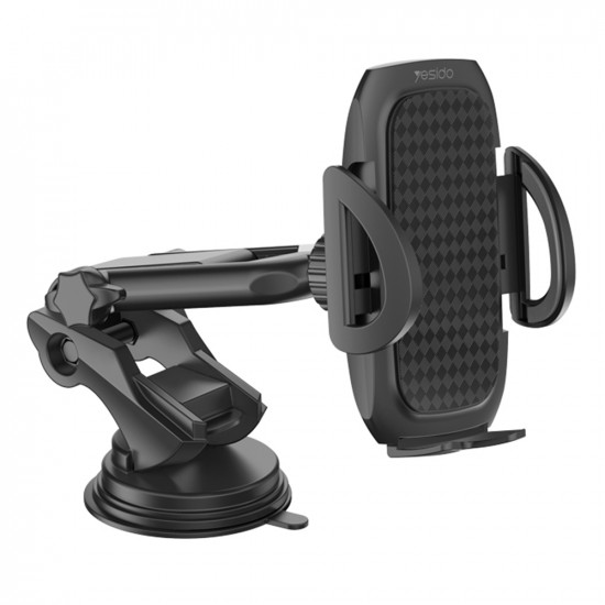 Yesido  Car Holder (C111)  Extendable Arm, 360Β° Rotation Angle, for Dashboard, Windshield  Black