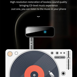 Yesido  Audio Adapter Bluetooth (YAU25)  Aux Jack 3.5mm  Black