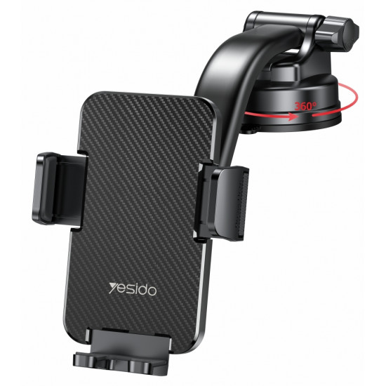 Yesido Car Holder (C172) for Windshield and Dashboard, 360 degree rotation Black Yesido Car Holder (C172) for Windshield and Dashboard, 360 degree rotation Black