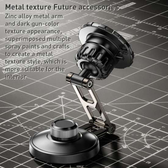 Yesido Car Holder (C198) Magnetic Grip, Telescopic, for Dashboard and Display Grey Yesido Car Holder (C198) Magnetic Grip, Telescopic, for Dashboard and Display Grey