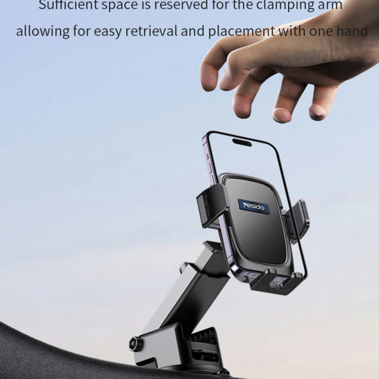 Yesido Car Holder (C262) Gravity Grip, for Dashboard and Windshield Black Yesido Car Holder (C262) Gravity Grip, for Dashboard and Windshield Black