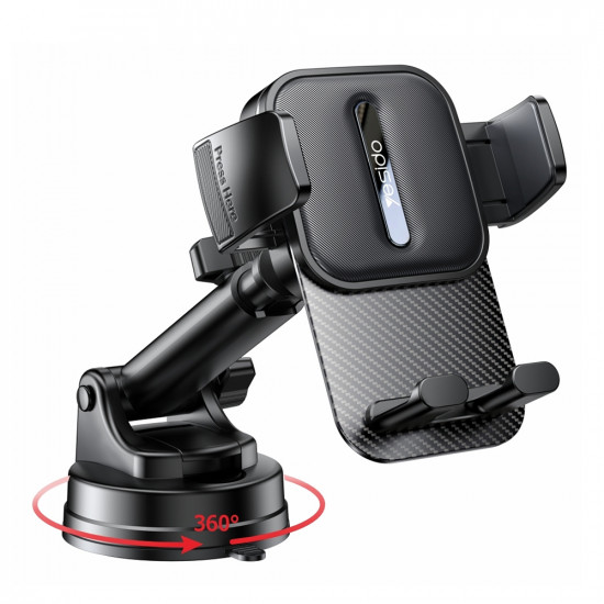 Yesido  Car Holder (C174)  for Windshield and Dashboard  Black