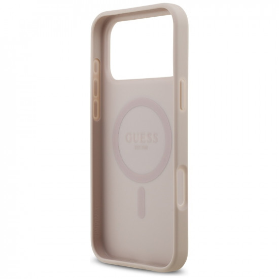 Case Guess 4G Circle Classic Logo        MagSafe for iPhone 17 Pro Max pink