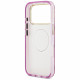 Case Guess IML Glitter Flowers Triangle MagSafe for iPhone 17 Pro Max purple