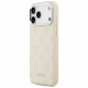 Guess Peony Hot Stamp Script MagSafe Case for iPhone 17 Pro Max Beige