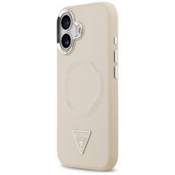 Guess Triangle Logo MagSafe Case for iPhone 17 Beige