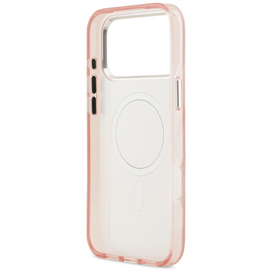 Karl Lagerfeld IML Aquarelle Choupette & Logo MagSafe Case for iPhone 17 Pro Pink
