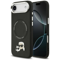Karl Lagerfeld Karl & Choupette Pins MagSafe Case for iPhone Air Black