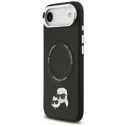 Karl Lagerfeld Karl & Choupette Pins MagSafe Case for iPhone Air Black