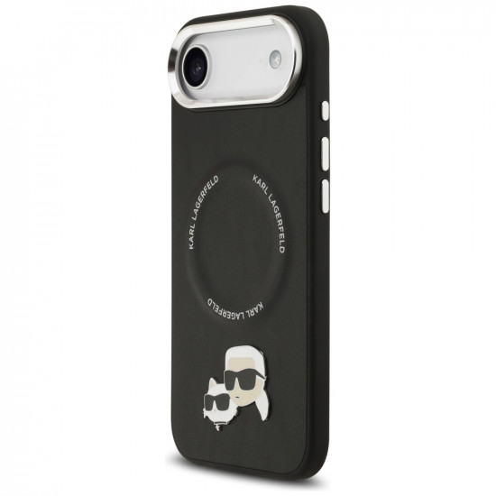 Karl Lagerfeld Karl & Choupette Pins MagSafe Case for iPhone Air Black