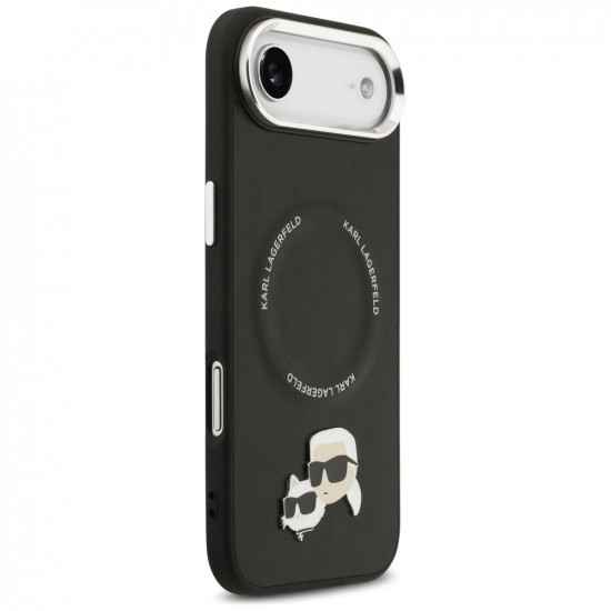 Karl Lagerfeld Karl & Choupette Pins MagSafe Case for iPhone Air Black
