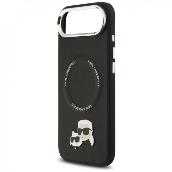 Karl Lagerfeld Karl & Choupette Pins MagSafe Case for iPhone Air Black