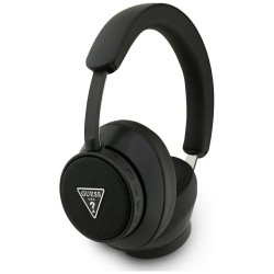 Over-ear headphones Guess Bluetooth ENC Saffiano Triangle Logo black