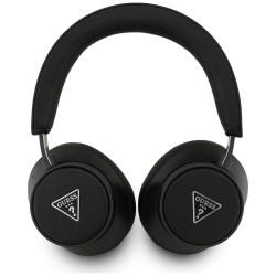 Over-ear headphones Guess Bluetooth ENC Saffiano Triangle Logo black