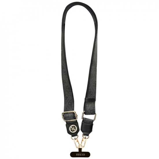 Universal lanyard Guess CBDY 4G Tether Patch Strass Metal Logo black
