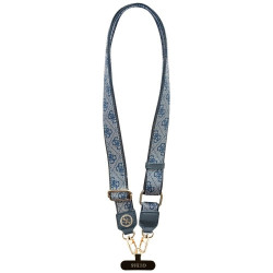 Universal lanyard Guess CBDY 4G Tether Patch Strass Metal Logo blue