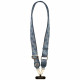 Universal lanyard Guess CBDY 4G Tether Patch Strass Metal Logo blue