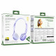 Acefast Wireless Headset (H8) Type C, Bluetooth 5.4, ANC Mode, Hybrid Noise Reduction, 500mAh, Professional HiFi Purple
