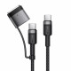 Acefast Data Cable (C22 05) Fast Charging, Type C to Type C, MagSafe 3 Adapter, 240W, 48V/5A, 1.2m Black Acefast Data Cable (C22 05) Fast Charging, Type C to Type C, MagSafe 3 Adapter, 240W, 48V/5A, 1.2m Black