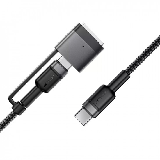 Acefast Data Cable (C22 05) Fast Charging, Type C to Type C, MagSafe 3 Adapter, 240W, 48V/5A, 1.2m Black Acefast Data Cable (C22 05) Fast Charging, Type C to Type C, MagSafe 3 Adapter, 240W, 48V/5A, 1.2m Black