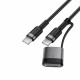 Acefast Data Cable (C22 05) Fast Charging, Type C to Type C, MagSafe 3 Adapter, 240W, 48V/5A, 1.2m Black Acefast Data Cable (C22 05) Fast Charging, Type C to Type C, MagSafe 3 Adapter, 240W, 48V/5A, 1.2m Black