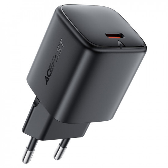 Acefast Wall Charger (A119) GaN Technology, Fast Charge, PD45W, Mini Design, Single USB C Output Black