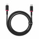 Baseus Data Cable Dura Series (P10377800U01 01) Type C to Lightning, Fast Charging, PD 20W, Nylon, 1m Red / Black Baseus Data Cable Dura Series (P10377800U01 01) Type C to Lightning, Fast Charging, PD 20W, Nylon, 1m Red / Black