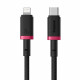Baseus Data Cable Dura Series (P10377800U01 01) Type C to Lightning, Fast Charging, PD 20W, Nylon, 1m Red / Black Baseus Data Cable Dura Series (P10377800U01 01) Type C to Lightning, Fast Charging, PD 20W, Nylon, 1m Red / Black