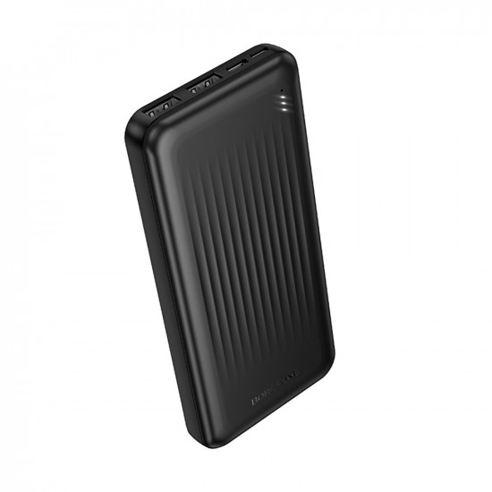 Borofone Power Bank Clever Series (BJ78) 2x USB, USB C, Micro USB, LED Indicator, Fast Charge, 10000mAh Black Borofone Power Bank Clever Series (BJ78) 2x USB, USB C, Micro USB, LED Indicator, Fast Charge, 10000mAh Black