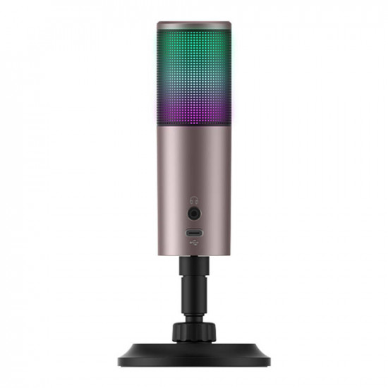 Havit Gaming Microphone (GK61) RGB Lights, USB C, 100 18000 Hz Gray