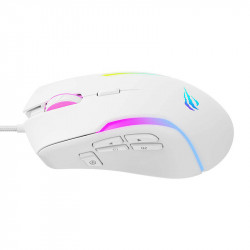 Havit Gaming Mouse (MS1033) RGB Lights, 800 8000DPI, 9 Buttons White