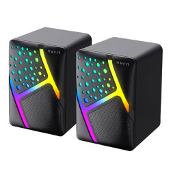 Havit Speaker for Computer (SK763) USB 2.0, RGB Lights Black