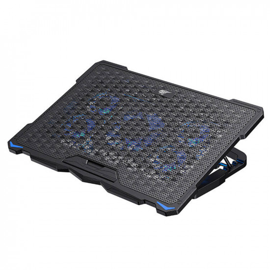 Havit Cooling Pad (F2076) for Laptop 17", 2 x USB, 1200 2400rpm, 20dB, 5 Fans, Adjustable Black Havit Cooling Pad (F2076) for Laptop 17", 2 x USB, 1200 2400rpm, 20dB, 5 Fans, Adjustable Black