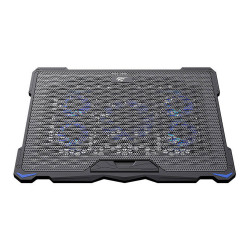 Havit Cooling Pad (F2076) for Laptop 17", 2 x USB, 1200 2400rpm, 20dB, 5 Fans, Adjustable Black