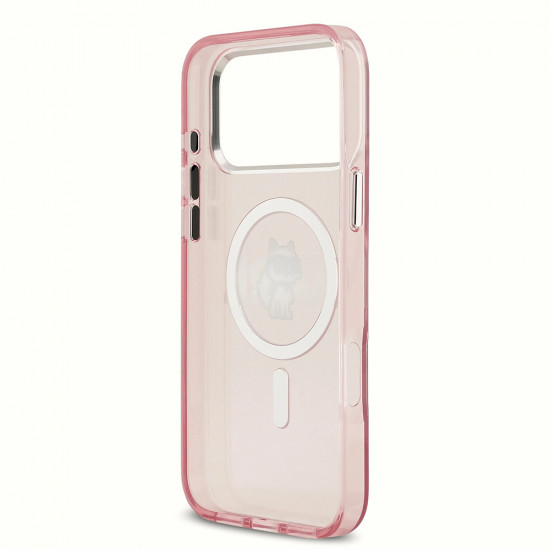 Karl Lagerfeld IML Choupette Sketch Logo MagSafe (KLHMP17LHGCHGKBP) iPhone 17 Pro Pink
