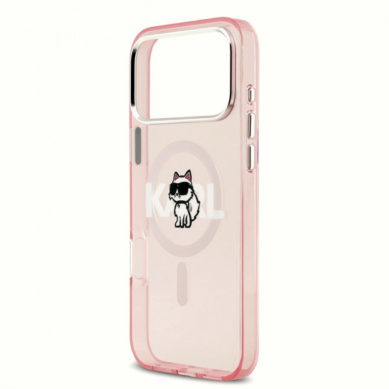 Karl Lagerfeld IML Choupette Sketch Logo MagSafe (KLHMP17XHGCHGKBP) iPhone 17 Pro Max Pink