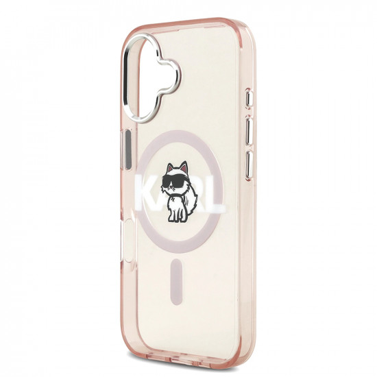 Karl Lagerfeld IML Choupette Sketch Logo MagSafe (KLHMP17SHGCHGKBP) iPhone 17 Pink