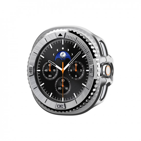 Spigen Bezel Tune Pro Pilot for Samsung Galaxy Watch8 Classic, Stainless Steel Silver