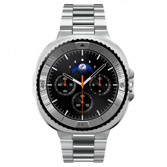 Spigen Bezel Tune Pro Pilot for Samsung Galaxy Watch8 Classic, Stainless Steel Silver