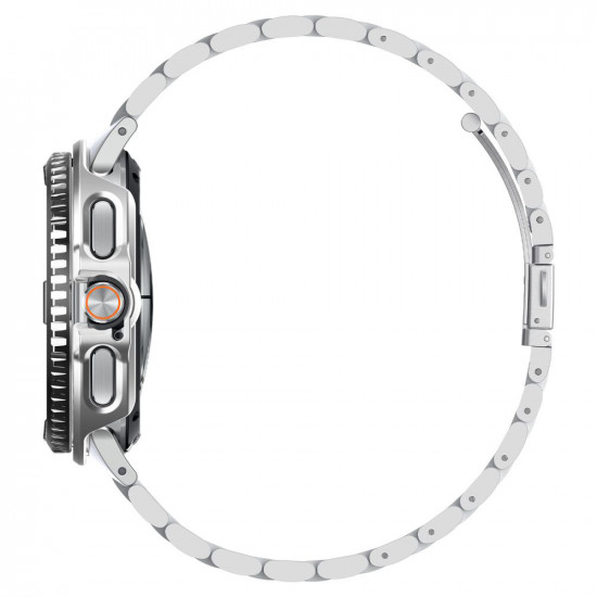 Spigen Bezel Tune Pro Pilot for Samsung Galaxy Watch8 Classic, Stainless Steel Silver