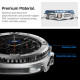 Spigen Bezel Tune Pro Pilot for Samsung Galaxy Watch8 Classic, Stainless Steel Silver