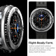 Spigen Bezel Tune Pro Pilot for Samsung Galaxy Watch8 Classic, Stainless Steel Silver